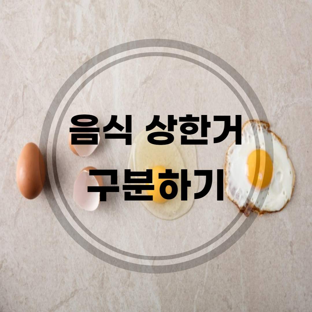 음식-상한거-구분하기