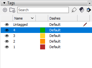 태그 이름 및 색상 지정
