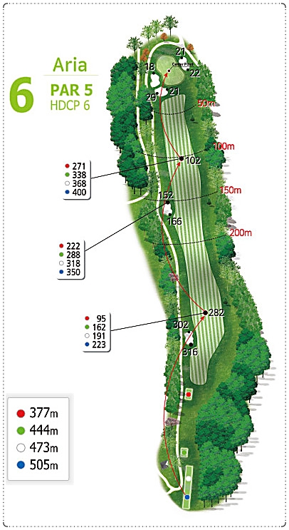 더크로스비CC 아리아 코스 6번 홀