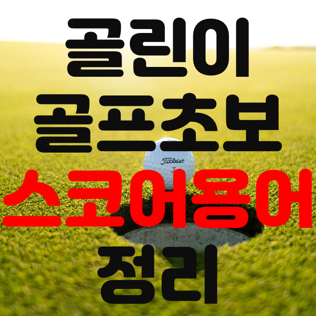  골프초보 골린이가 알아야 할 스코어 용어