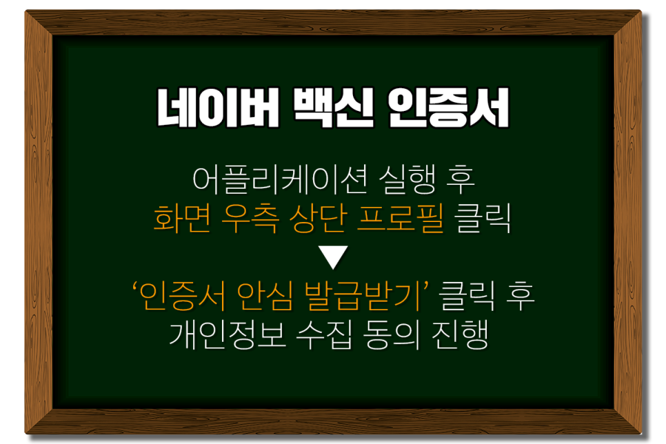 백신 인증서 카카오/네이버 백신 8