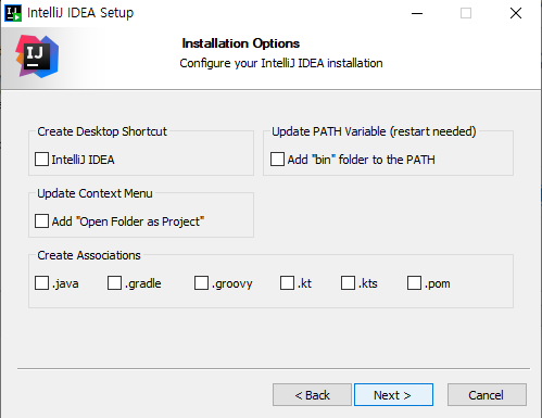 Step3. IntelliJ 설치 과정 : [Next]