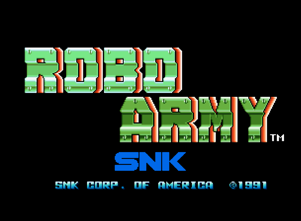  SNK - 로보 아미 세계판 Robo Army World (네오지오 CD - NG-CD - iso 다운로드)