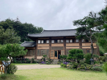 한옥카페 편백숲정원