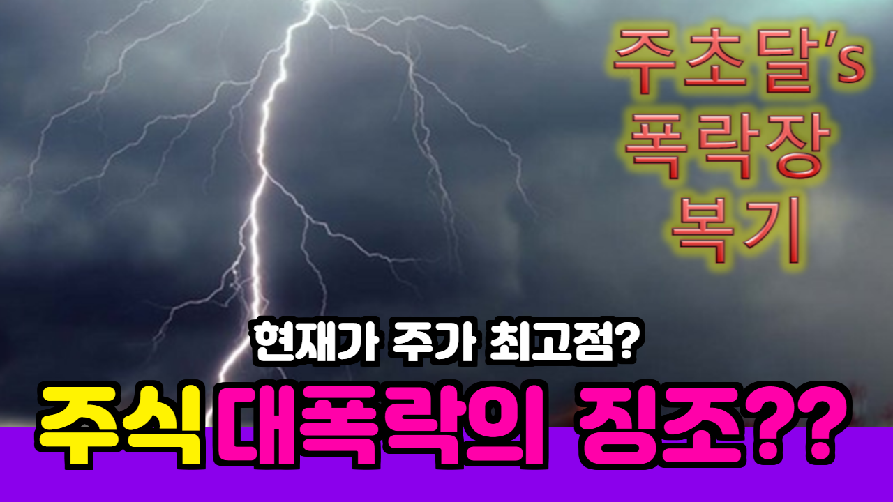  폭락장의 징조? 하락장 매매 복기