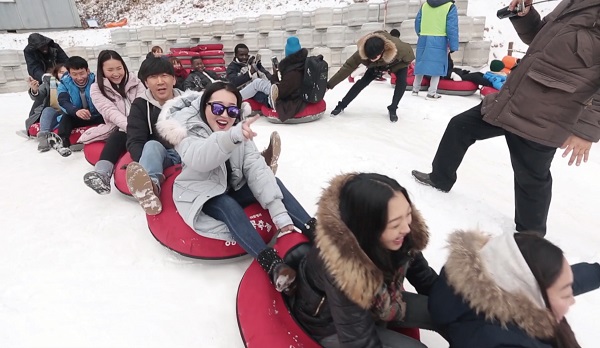 양주 눈꽃축제 눈썰매장