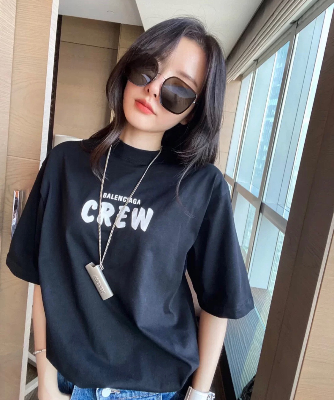  [BALENCIAGA] 발렌시아가 크루 반팔 티셔츠 620941 TIV74 1070 (2 COLOR)