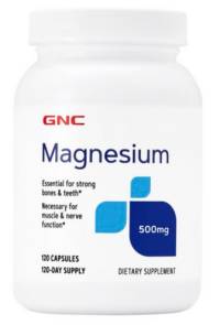 GNC 마그네슘 500mg 글루텐 프리 무설탕 캡슐 120정&#44; 1개