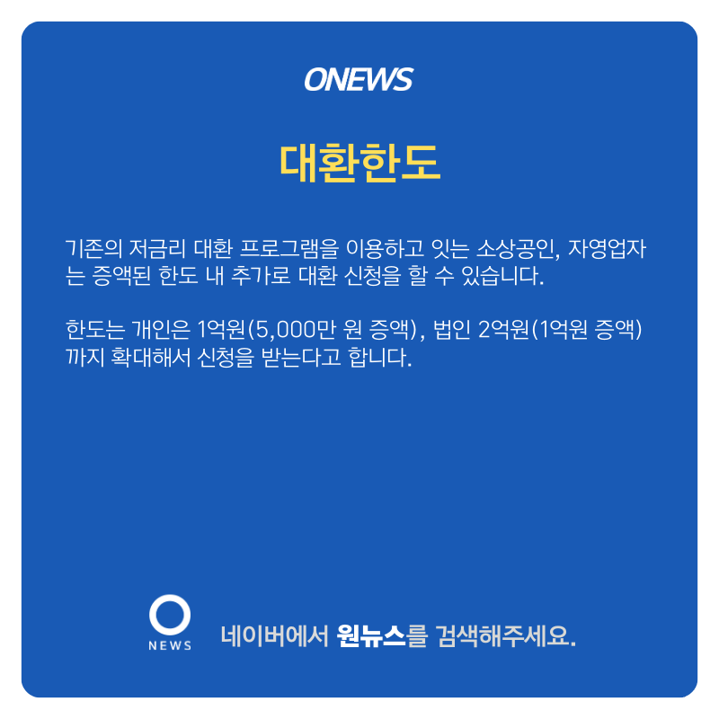 소상공인을 위한 저금리 자영업자 재융자 프로그램 신청 방법
