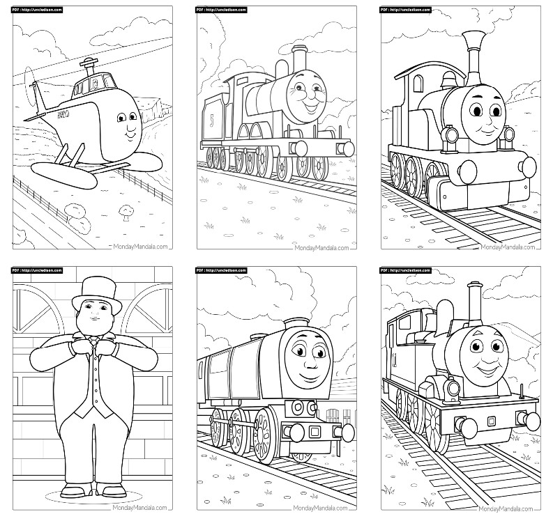 토마스와 친구들 색칠공부 무료도안 Thomas & Friends coloring page