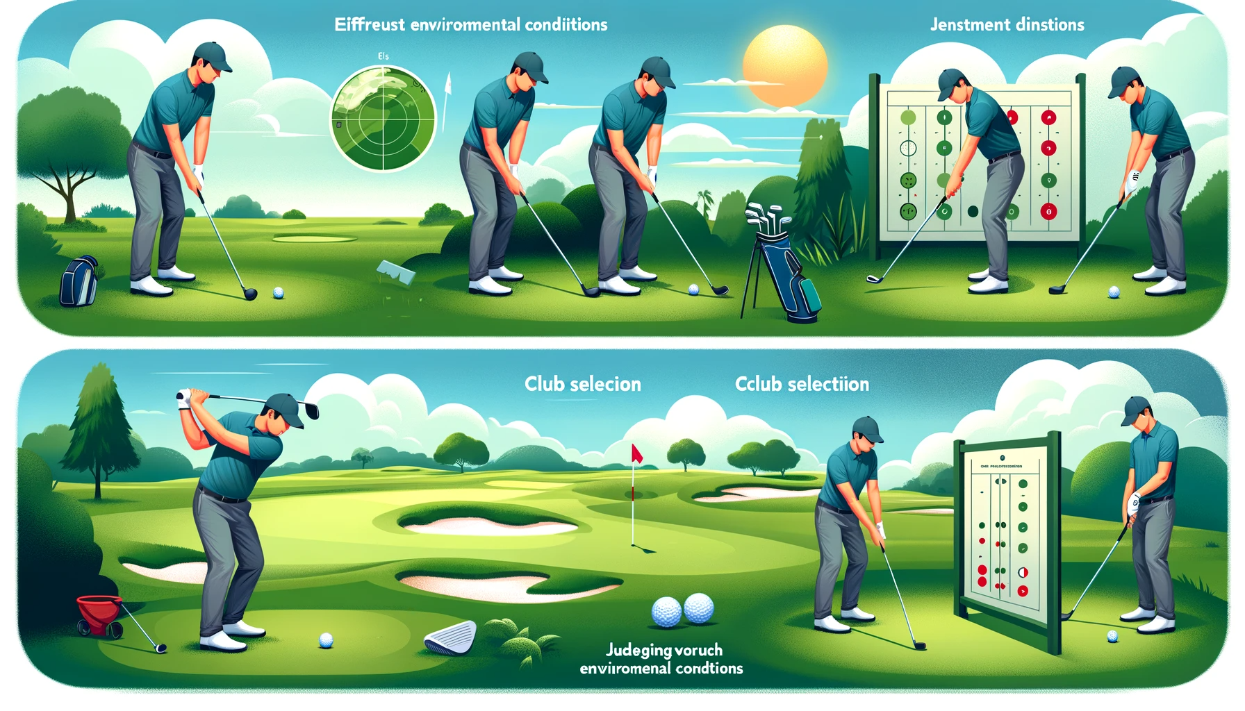 골프 실력 향상을 위한 연습 방법 - 공을 향한 정확한 샷 연습