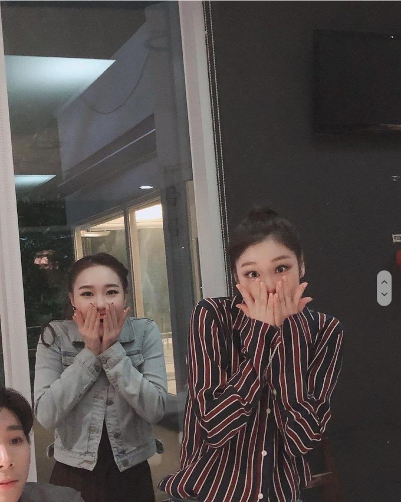  놀란 김연아 후배