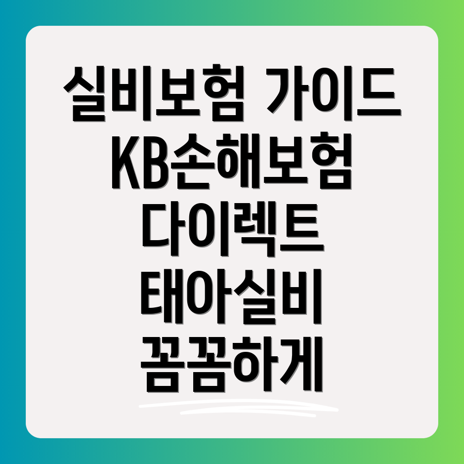 KB손해보험 실비보험