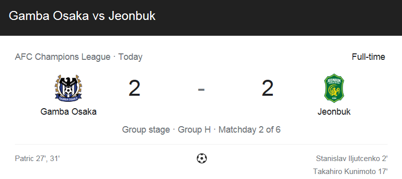  (2021 아시아 챔피언스 리그) 감바 오사카 (2) 대 전북 (2) 축구 경기 하이라이트