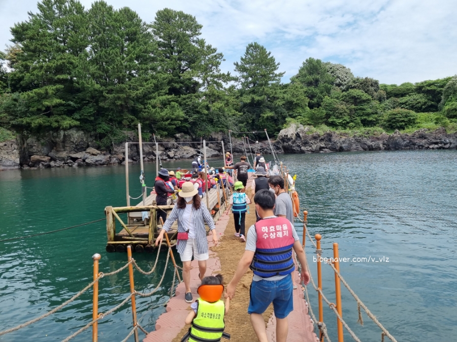 함께라면 전통테우 탑승 후기 제주 쇠소깍 어린 아이들과 5
