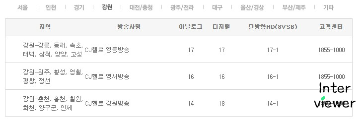 및 편성표를 확인하는 방법 t vn(티비엔), 드라마, 쇼, 채널 번호 7