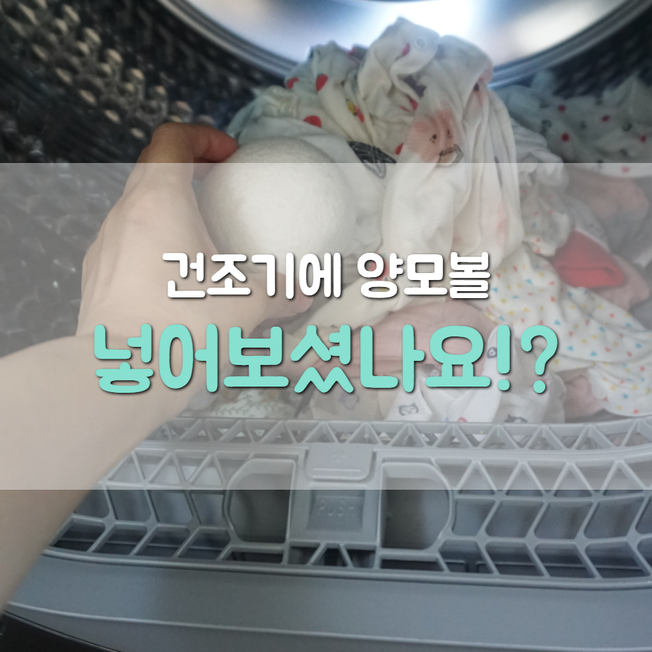  건조기 양모볼이랑 아로마오일 넣고 돌려보셨나요!?