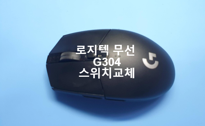  로지텍마우스  무선 G304 클릭감이 좋지 않아 블루쉘블루닷 스위치로교체수리