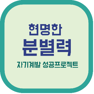 현명한 분별력 자기계발 성공프로젝트