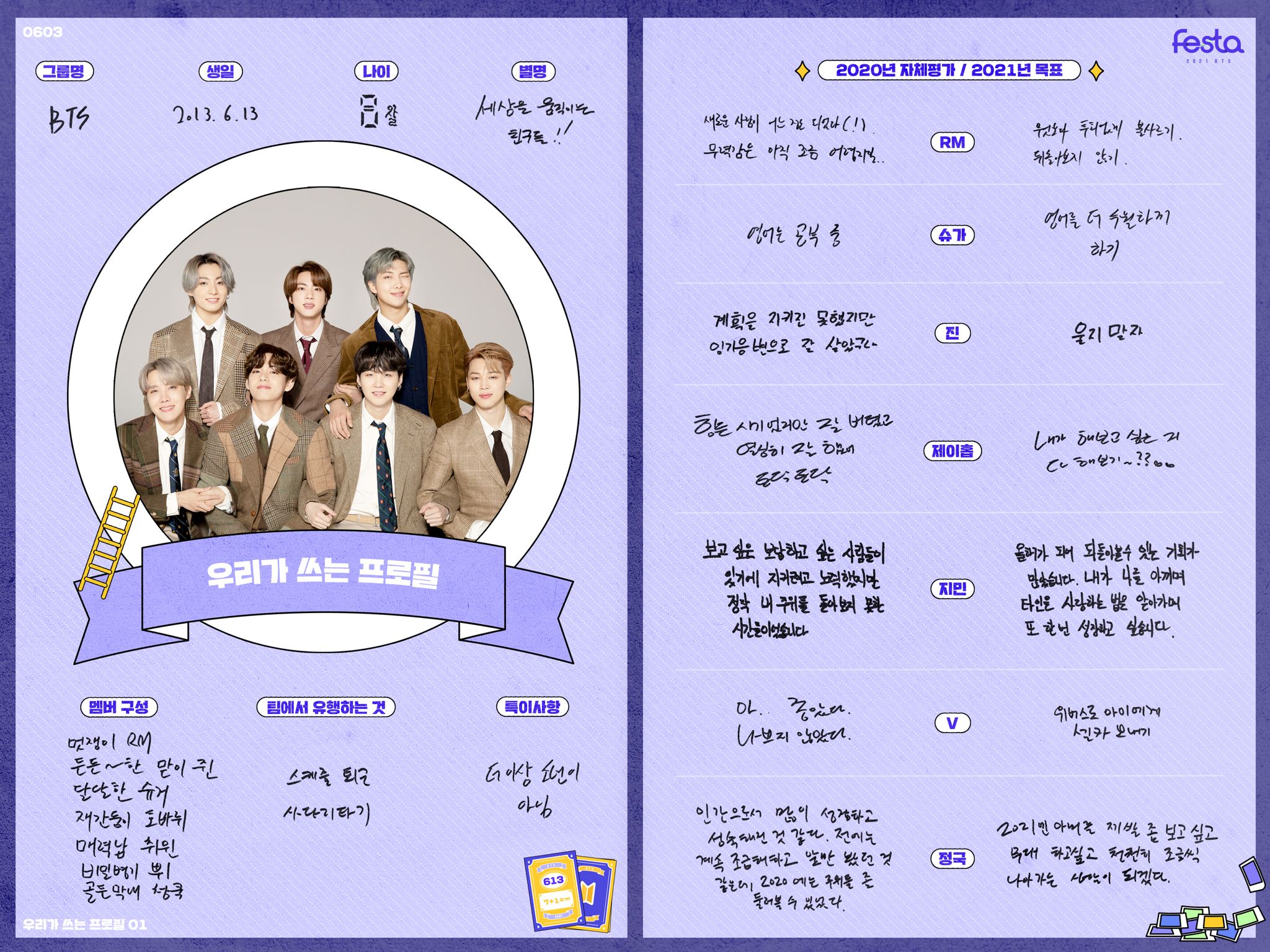  2021 BTS FESTA (2)- 603_BTS Profile (고화질)