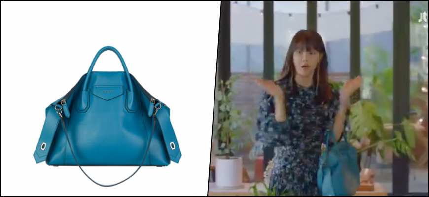  [TV속패션] 드라마 런온 6회 최수영 GIVENCHY 가방 패션 정보 #런온 6회 최수영 GIVENCHY - Medium Antigona Bag In Smooth Leather, Blue