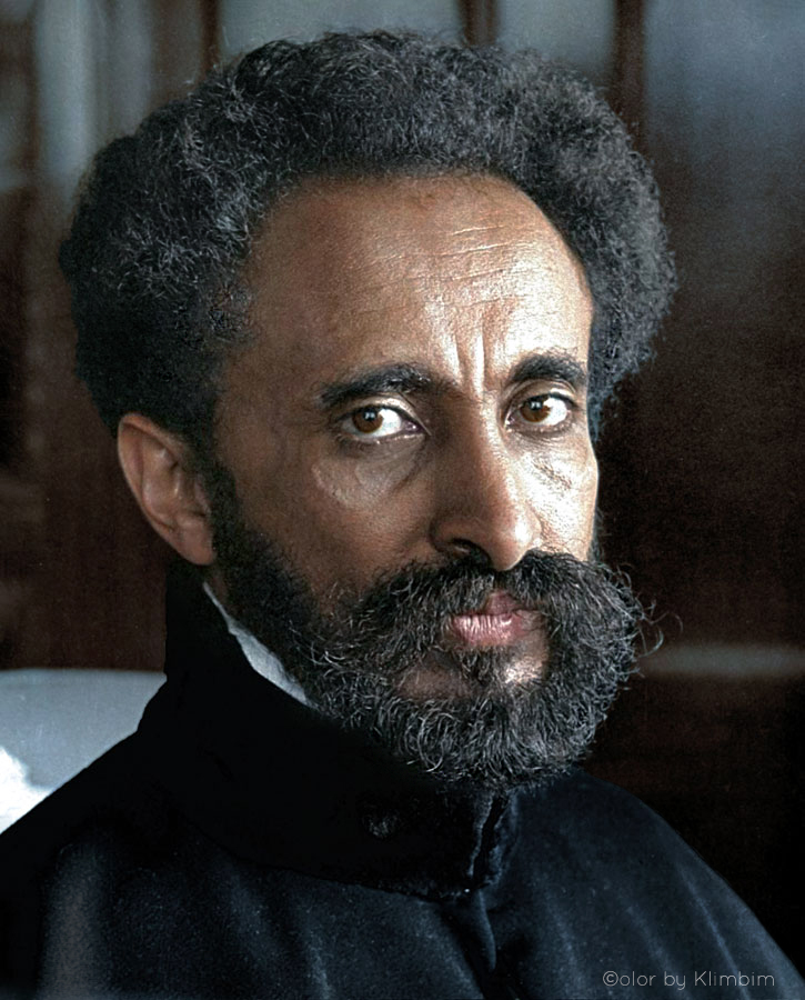 에티오피아 제국 하일레 셀라시에(Haile Selassie) 황제의 초상