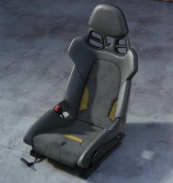 포르쉐에서 만든 3D 프린트 바디폼 풀 버킷 시트 사진