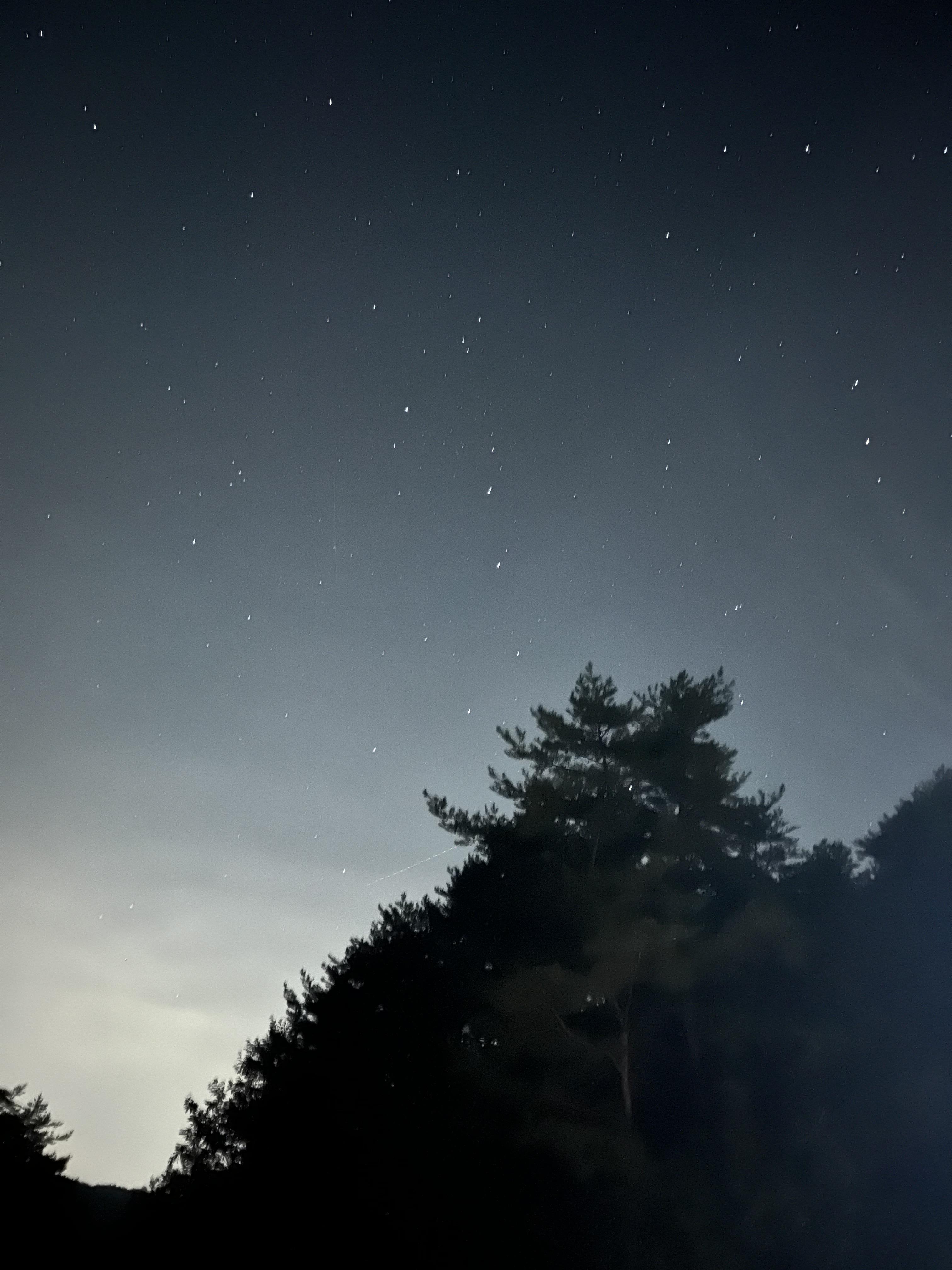 밤하늘/별/밤하늘의 별/산/산속 깊은곳
