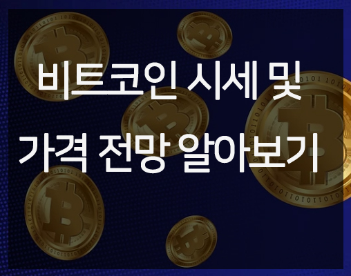  비트코인 시세 및 가격 전망 알아보기