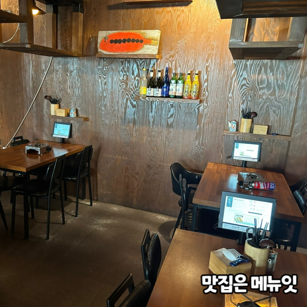  청주 수완점 오뎅바 테이블오더 메뉴잇 설치 사례