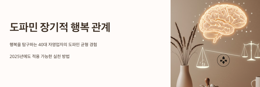 도파민 장기적 행복 관계