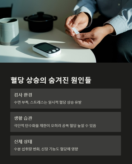 혈당 상승의 숨겨진 원인들