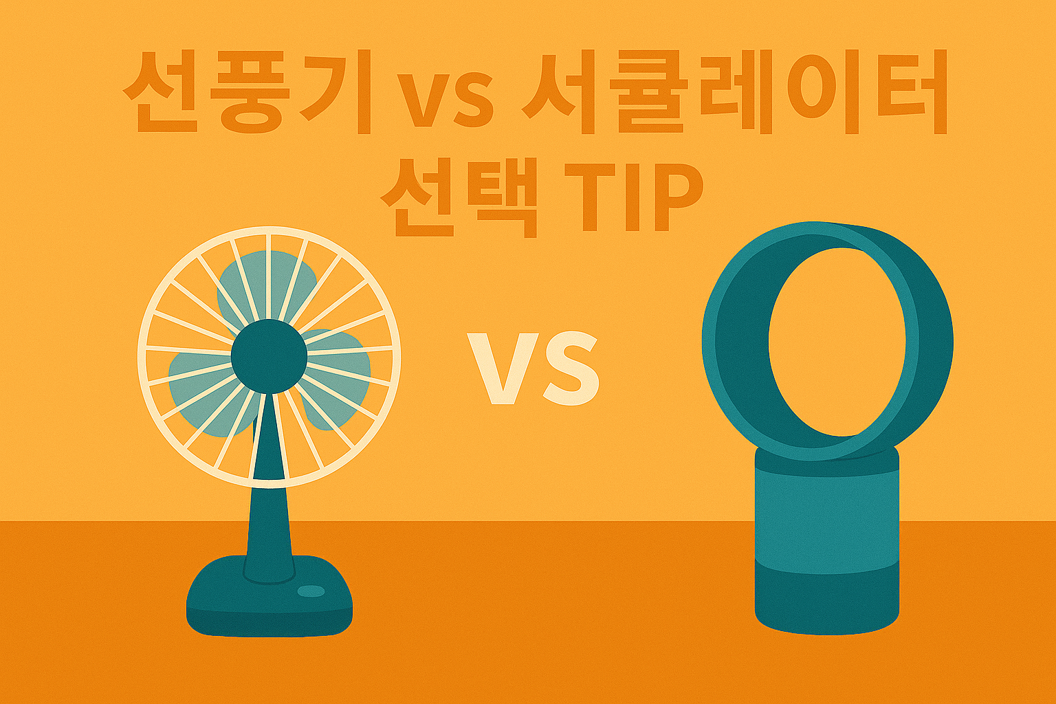 선풍기 vs 서큘레이터 선택 TIP