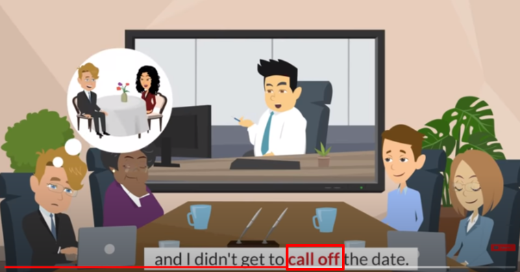  [구동사] 취소하다 영어로? Call off 영어공부 혼자하기