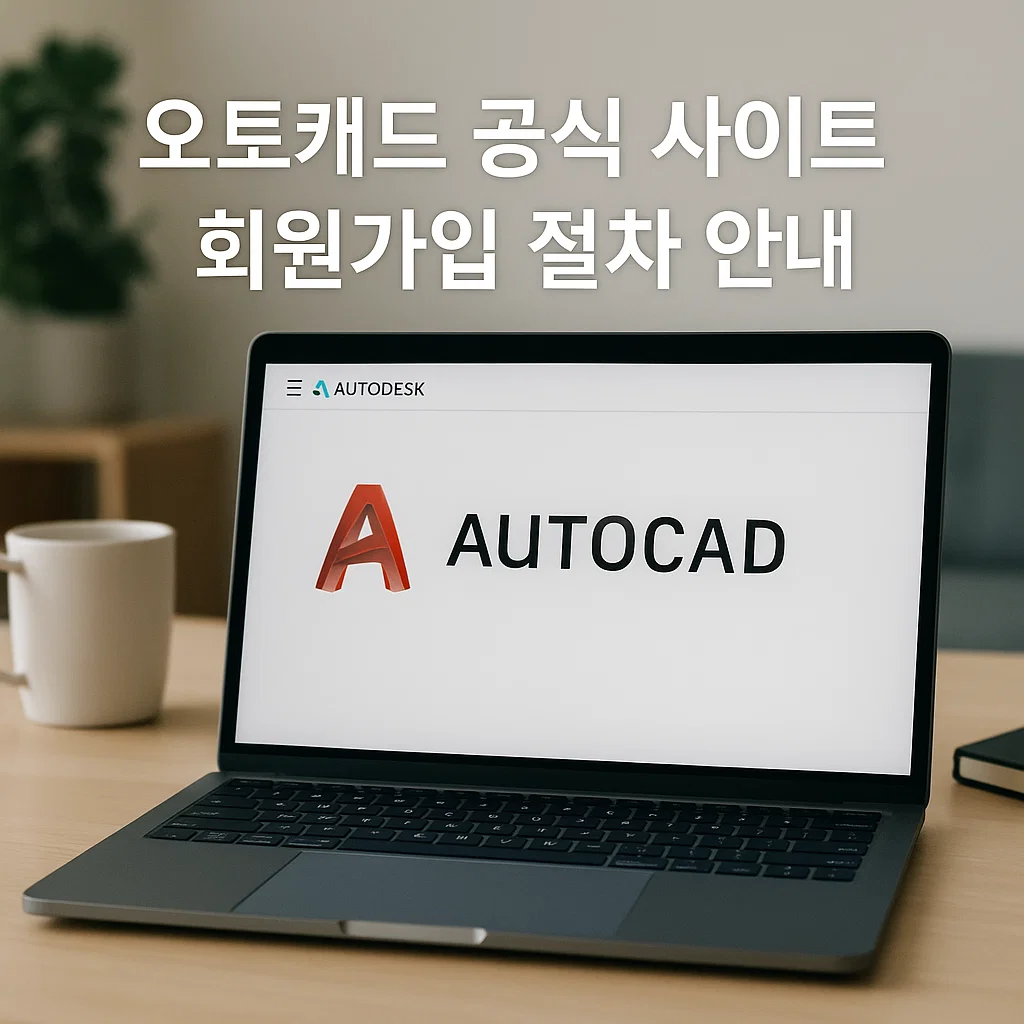 오토캐드 공식 사이트 회원가입 절차 안내