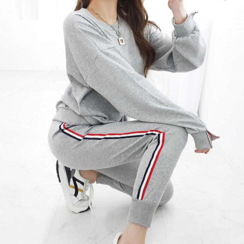 금찌 1 라인 배색 투피스세트 ST4746S