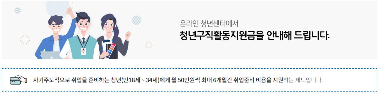  청년구직활동지원금 신청 방법과 사용처