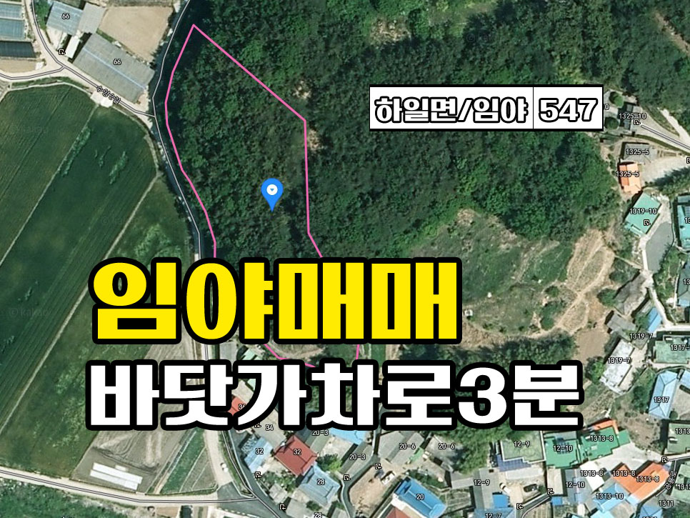  (매매완료) 경남고성부동산 소액임야매매 하일면 바닷가 인근 마을 자그만한 임야매매