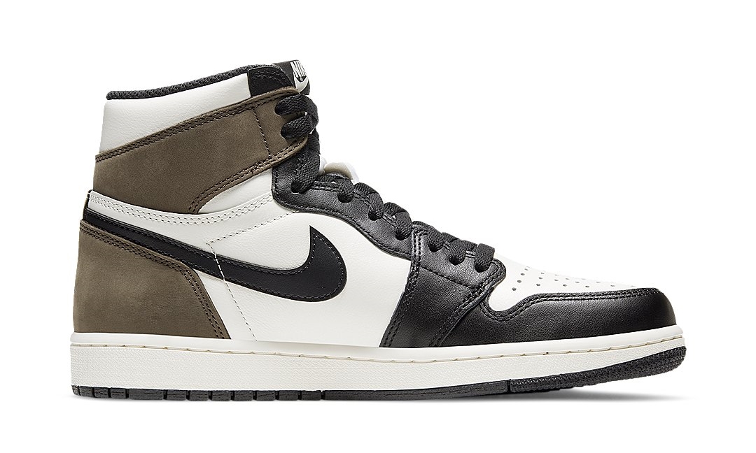 brown and white nike air jordans