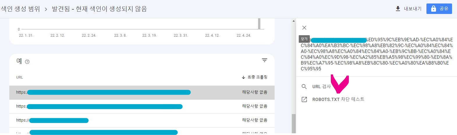 구글-서치-콘솔-수동-색인-요청