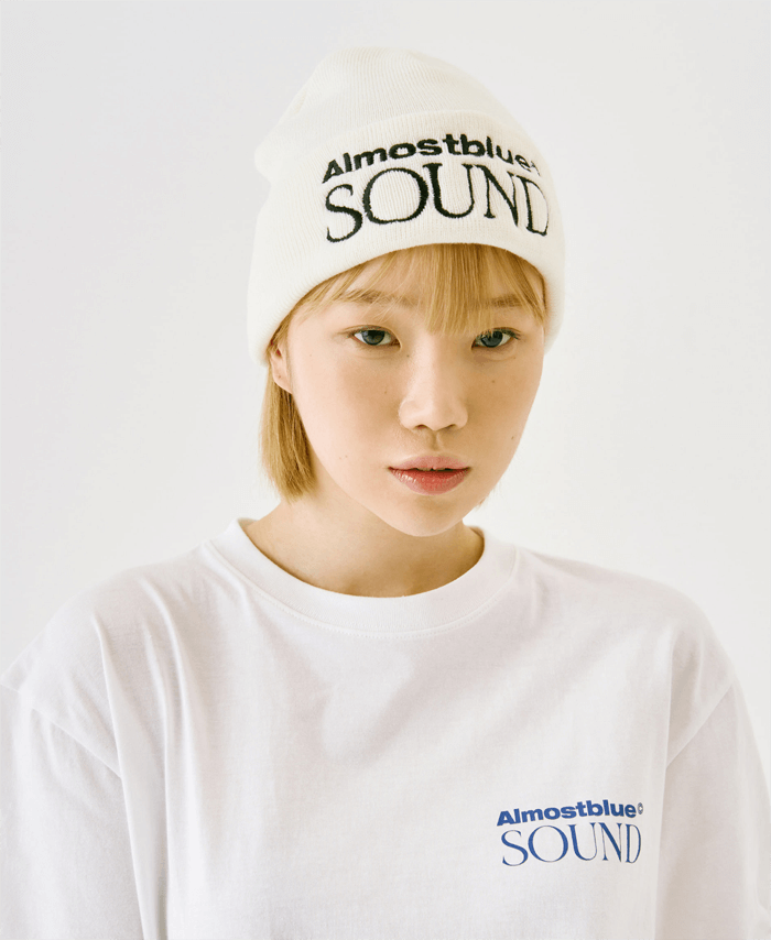  놀라운 토요일 (218회) 태연 비니 _ 얼모스트블루 SOUND 로고 비니 화이트