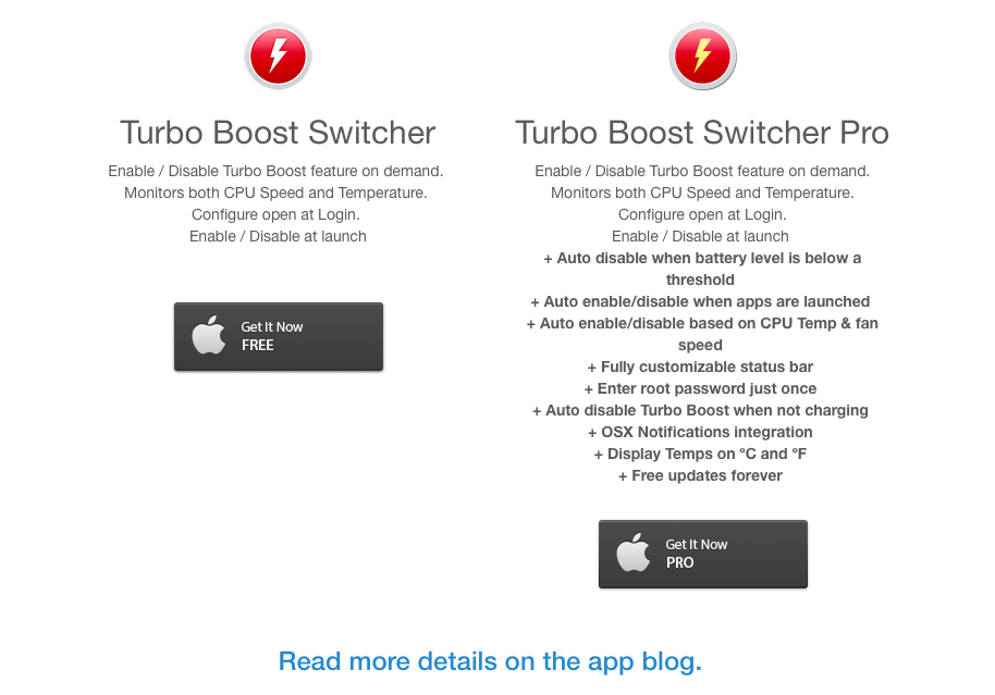 Turbo Boost Switcher