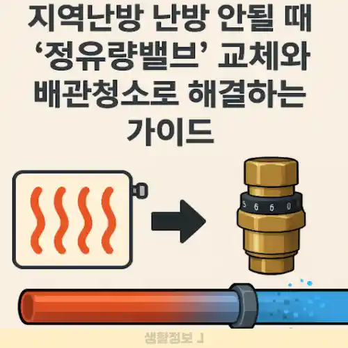 지역난방 난방 안될 때 정유량밸브 교체와 배관청소로 해결하는 가이드 썸네일