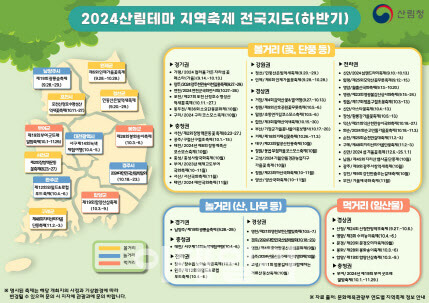 산림청, '산림테마 전국 57개 지역축제 지도' 발간