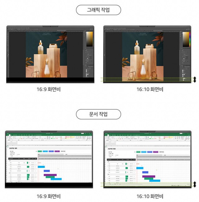 한성컴퓨터 올데이롱 14 TFX4270H 업무용 노트북에 최적화된 16 : 10 화면비