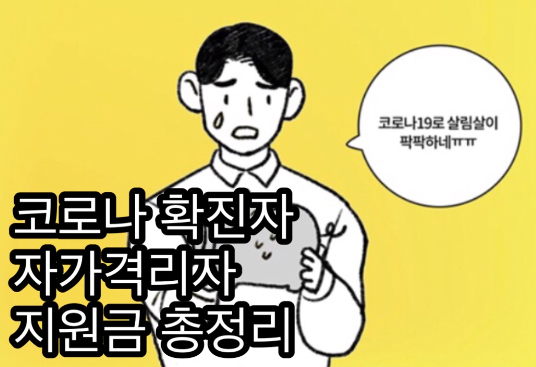  코로나 확진자 / 자가격리자가 신청할 수 있는 지원금 알아보기