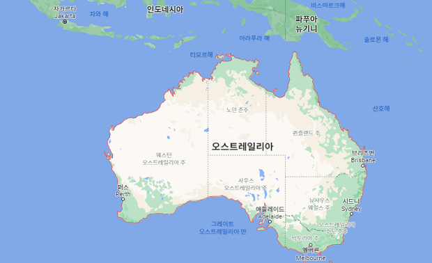 호주-지도