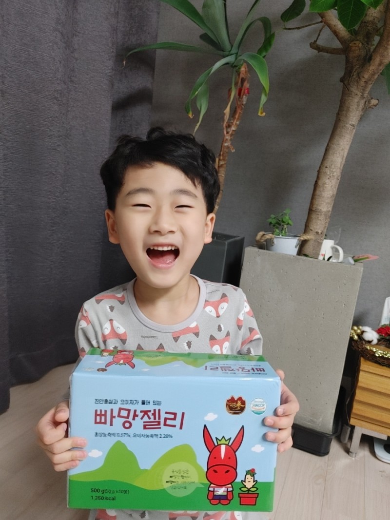  아이들 건강간식으로 믿고 먹일수 있는 진안홍삼 빠망젤리 맛있네요