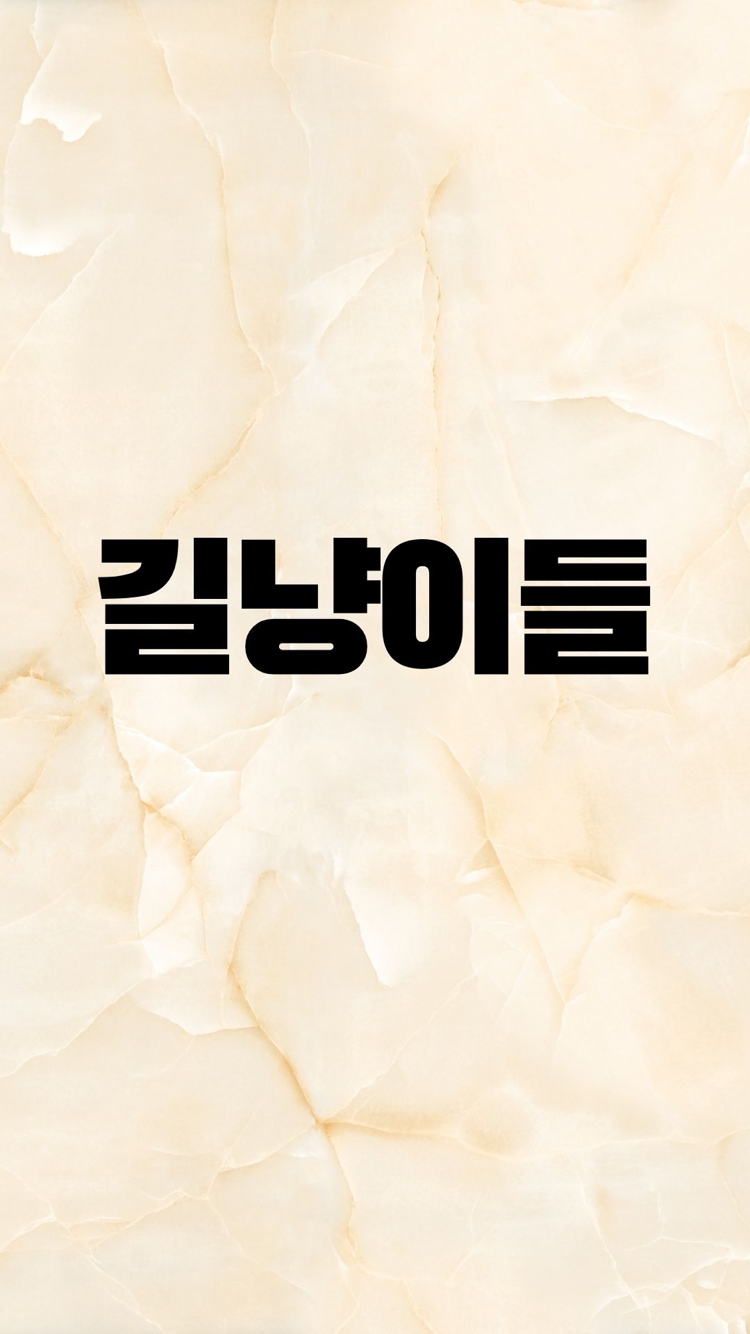  길고양이들.