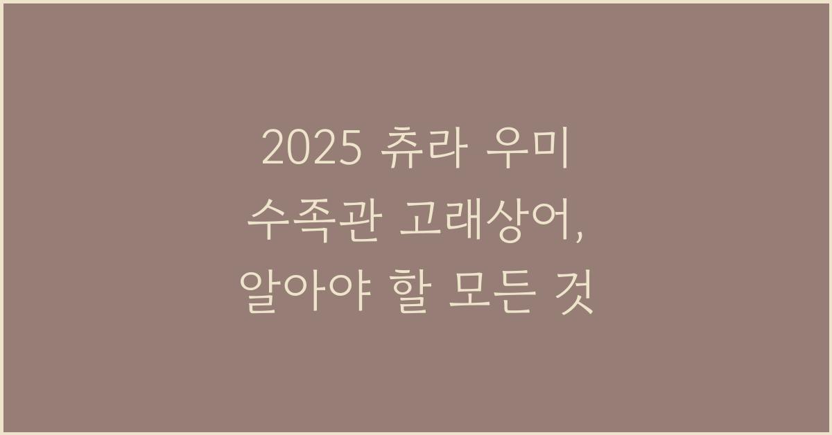 2025 츄라 우미 수족관 고래상어